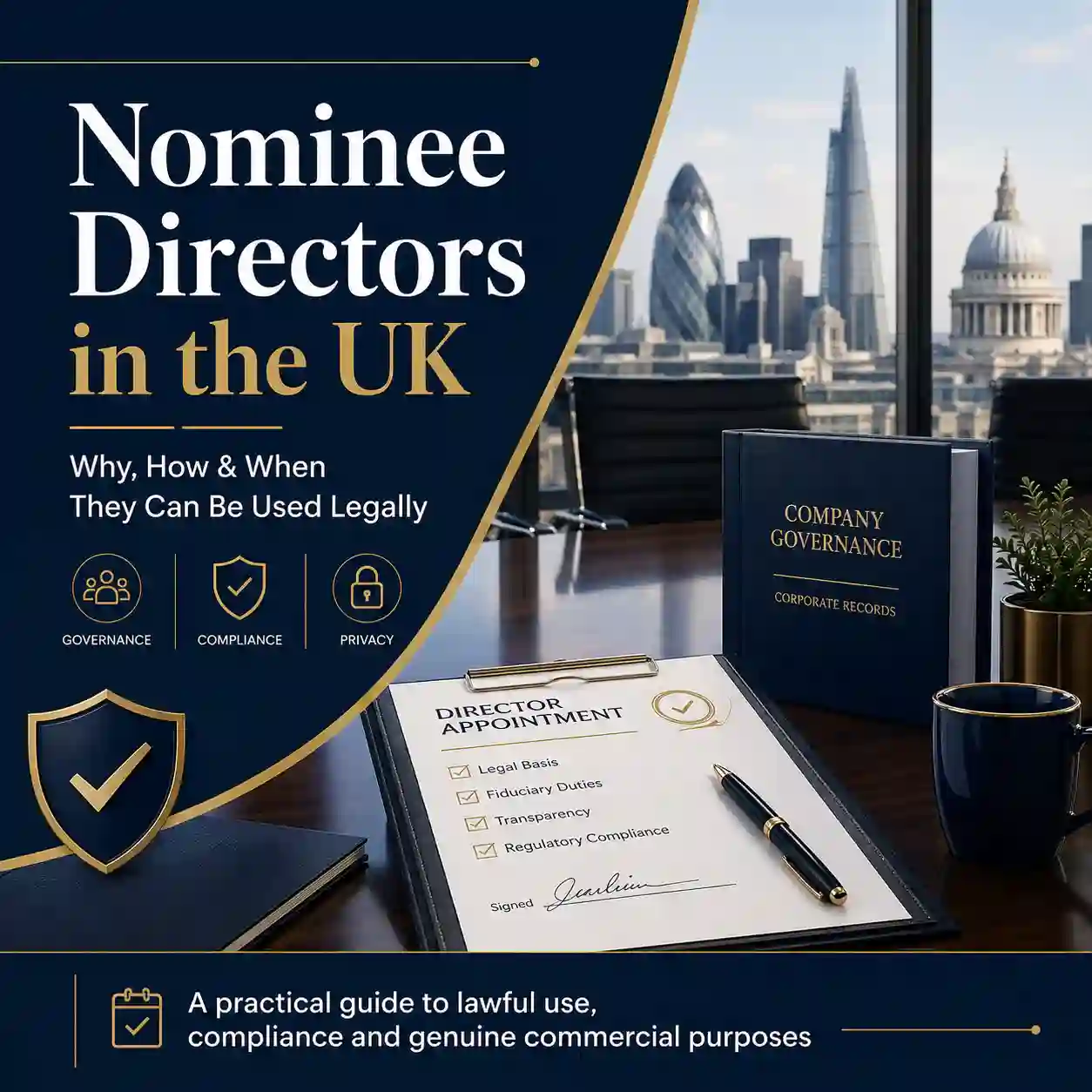 Nominee Directors in the UK: Why, How and When They Can Be Used Legally